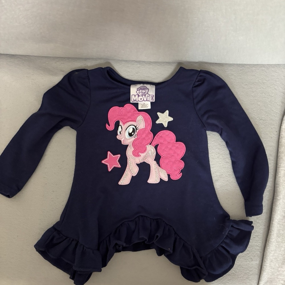My Little Pony Toddler Girls Outfit Blue/Gray Tunic 2pc Legging Set Size 2T